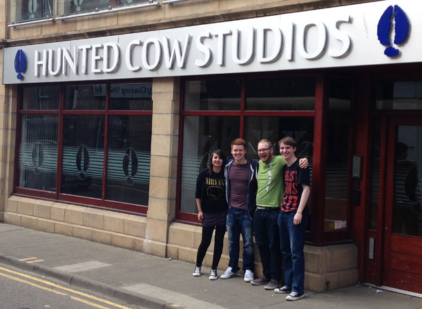 Hunted Cow Studios with Power Punch team