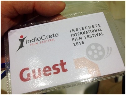 My festival pass, and my ticket to as much free Cretan cuisine and wine as I squeeze in – which turned out to be a fair bit!
