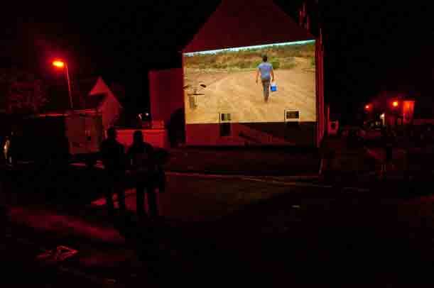 Outside projection at Loopallu