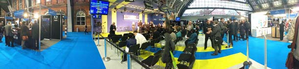Panoramic inside BVE North in Manchester